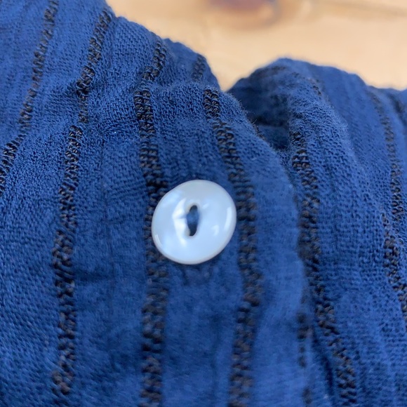 Lucky Brand Ladies Size L Blouse Button Top blue - Picture 6 of 6